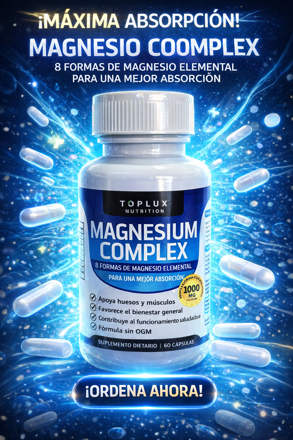 🔋 Combate el cansancio y mejora tu descanso con Magnesio Complex 8